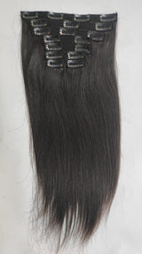 9 Piece Clip-In Extensions - Natural Straight