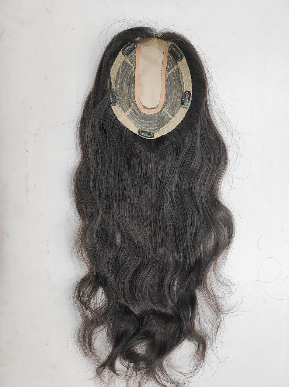 Lace With Weft Hair Topper